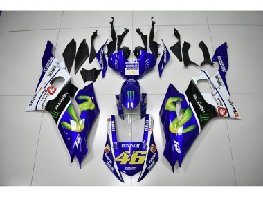 2017-2021 Monster Blue Movistar 46 Yamaha YZF R6 Motorcycle Bodywork UK